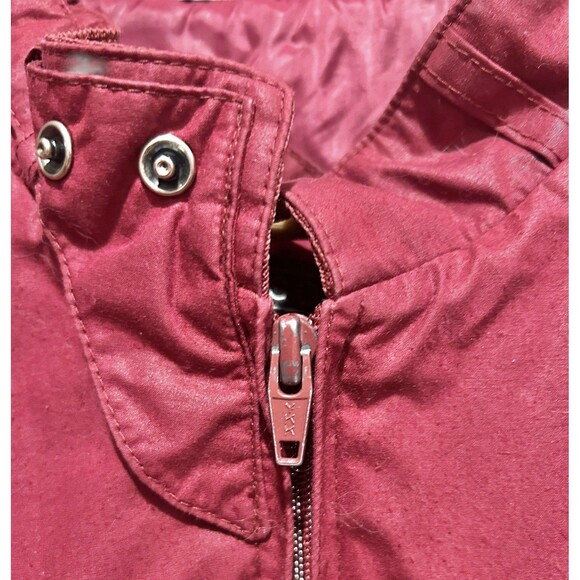 Vintage Members Only Bomber Jacket Red Burgundy Size 46 Mens 80s Long Sleeved - Picture 2 of 4